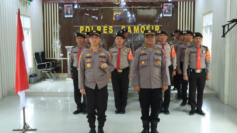 Kapolda Sumut Kukuhkan Satuan Pengaman Objek Vital Polres Samosir
