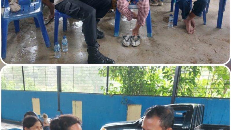 Kapolres Sibolga Makan Bersama Dengan Puluhan Pemulung