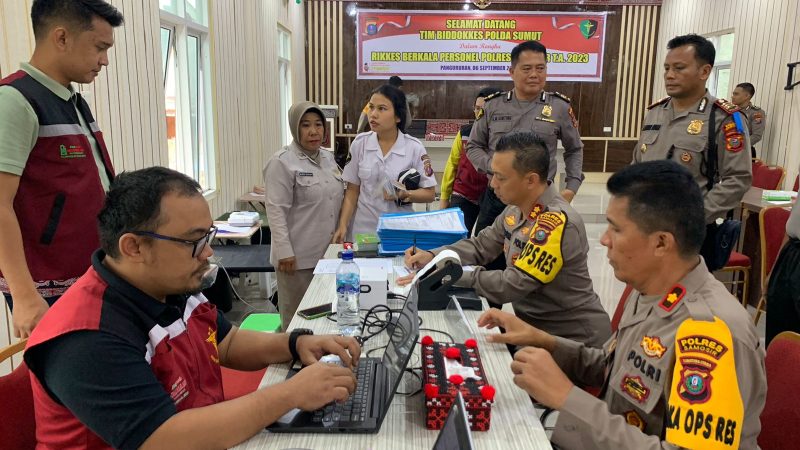 Polres Samosir Laksanakan Pemeriksaan Kesehatan Berkala