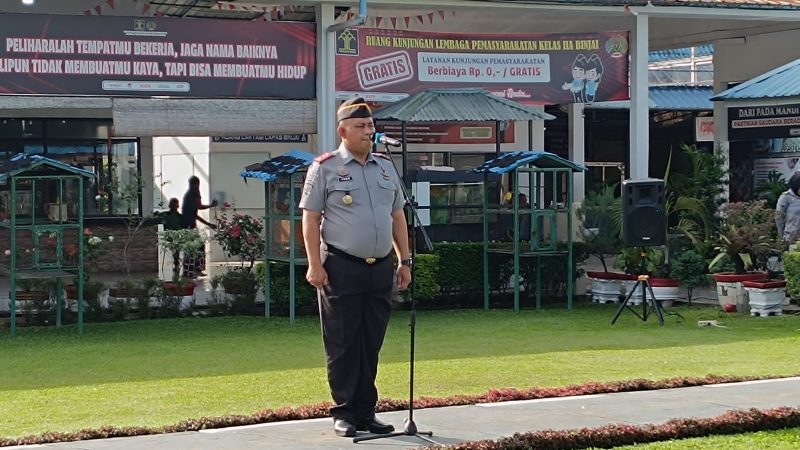 Pimpin Apel Pagi, Kalapas Binjai Kanwil Kumham Sumut Angkat Bicara Soal Ini