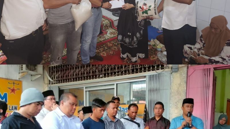 Pengacara Yudi Irsandi Meninggal, Ketua Pewarta Datang Melayat dan Beri Santunan Duka