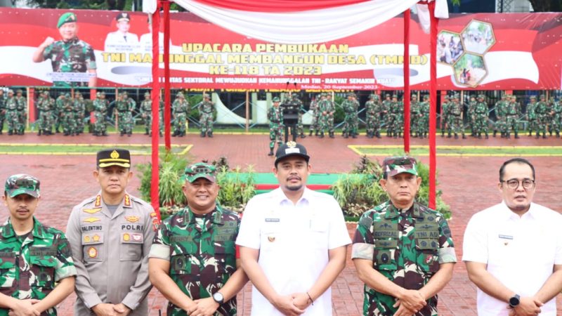 Kapolrestabes Medan Hadiri Upacara Pembukaan TMMD ke-118 TA 2023 Kodim 0201 Medan