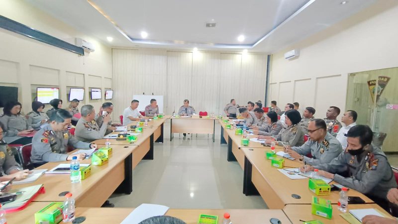 Polrestabes Medan Gelar Rapat Penyusunan Perlibatan Personel PAM Pemungutan Suara Pemilu