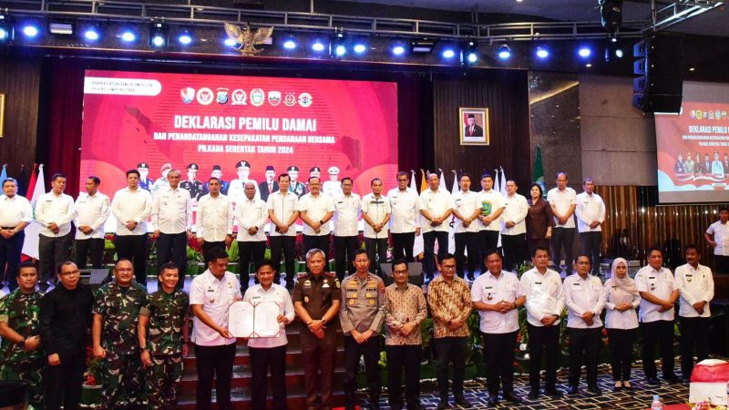 Bupati Samosir Hadiri Penandatanganan Kesepakatan Pendanaan Pilkada