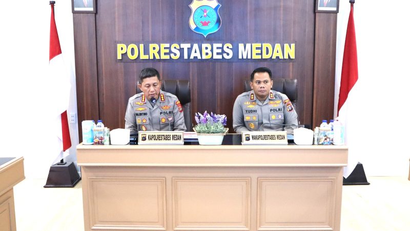 Polrestabes Medan Gelar Rapat Evaluasi Gangguan Kamtibmas Selama September 2023