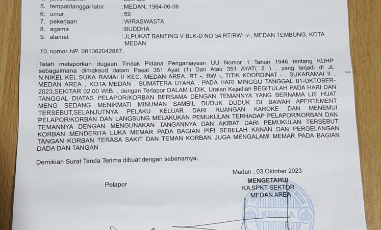 Mencekam!! Sekelompok Pria Mata Cipit Menganiaya ES di Apartemen Sentralend Asia Mega Mas