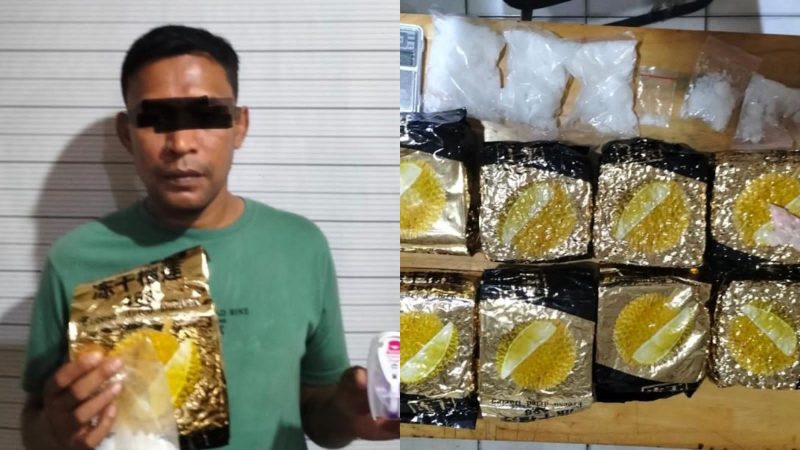 Polrestabes Medan Sergap Bandar Narkoba di Jalan Karya Jaya, 10 kilogram Sabu Disita