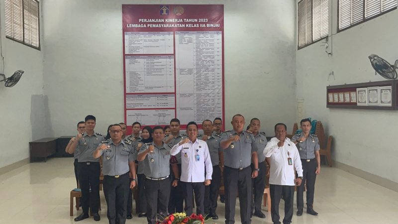 Dukung Penuh P4GN Lapas Binjai BNNK Binjai Laksanakan Perjanjian Kerjasama