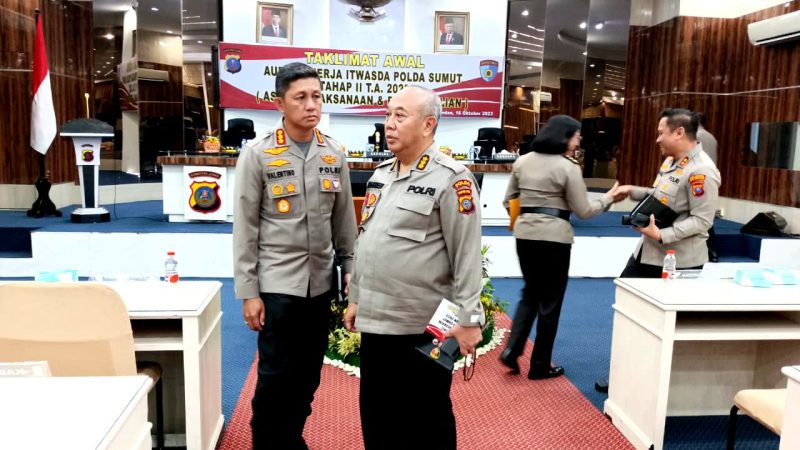 Kapolrestabes Medan Ikuti Kegiatan Taklimat Awal Audit Kinerja Itwasda Polda Sumut