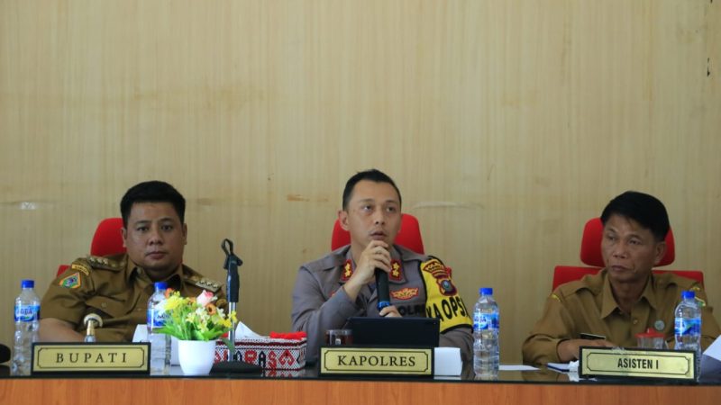 Forkopimda Samosir Rakor Pengamanan Aquabike World Championship 2023