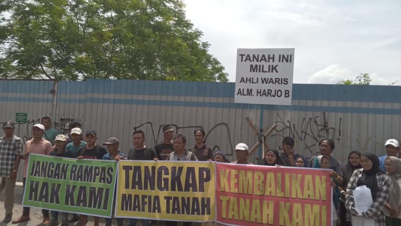 Diduga Diserobot PT NL, Ahli Waris 12 Hektar Tanah Di Jalan Gaperta Dirikan Plank Kepemilikian