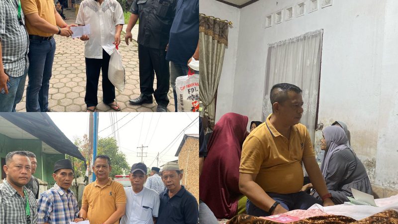 Mantan Kepling 5 dan Ibu Mantan Wartawan Sumut 24 Meninggal, Ketua Pewarta Melayat dan Berikan Santunan