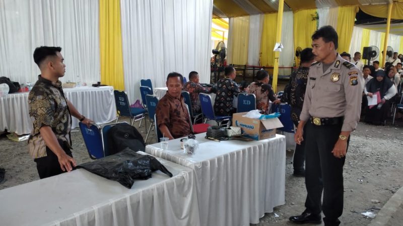 Polsek Percut Sei Tuan Amankan Seleksi Calon ASN di Kampus Universitas Amir Hamzah