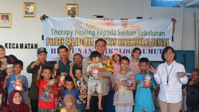 Polres Pelabuhan Belawan Gelar Rapat Penanggulangan Illegal Tapping, Trauma Healing dan Beri Bantuan untuk Korban Kebakaran