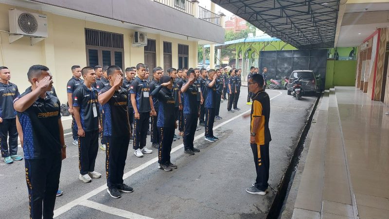 Polrestabes Medan Gelar Binlat Mandiri Bintara dan Tamtama Diktuk Gelombang I/2024