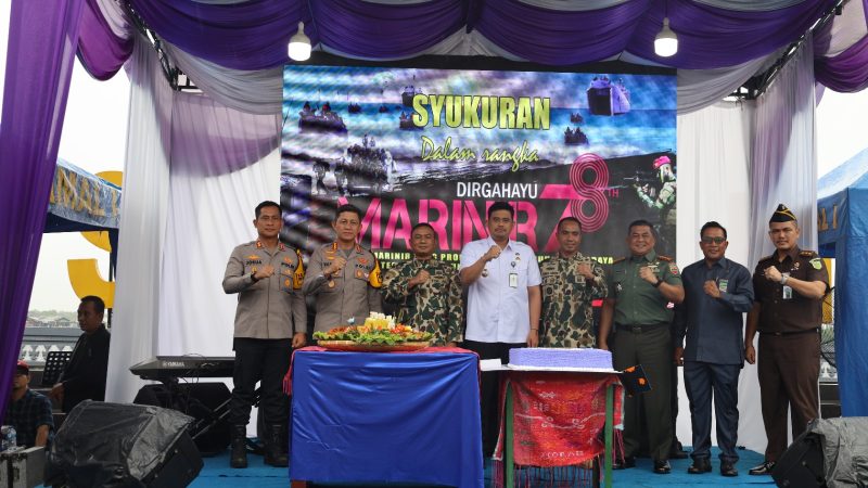 Peringatan HUT Ke 78 Korps Marinir TNI AL Yonmarhanlan I Gelar Syukuran