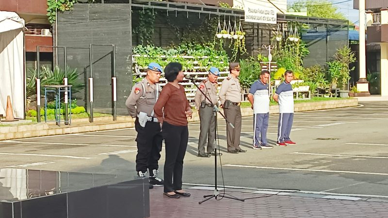 Tingkatkan Imun Tubuh Tetap Bugar, Polrestabes Medan Olahraga Bersama