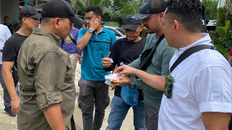 Kampung Narkoba di Percut Sei Tuan Digerebek 1 Bandar, 4 Pengedar Diringkus