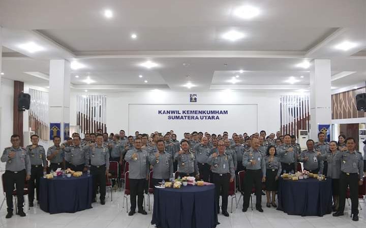 Optimalkan Capaian Kinerja Kakanwil Kumham Sumut Pimpin Rakor dan Evaluasi Kinerja 2023