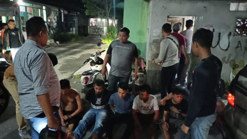 Sat Narkoba Polres Pelabuhan Belawan Tangkap 5 Tersangka Narkoba Di Terjun