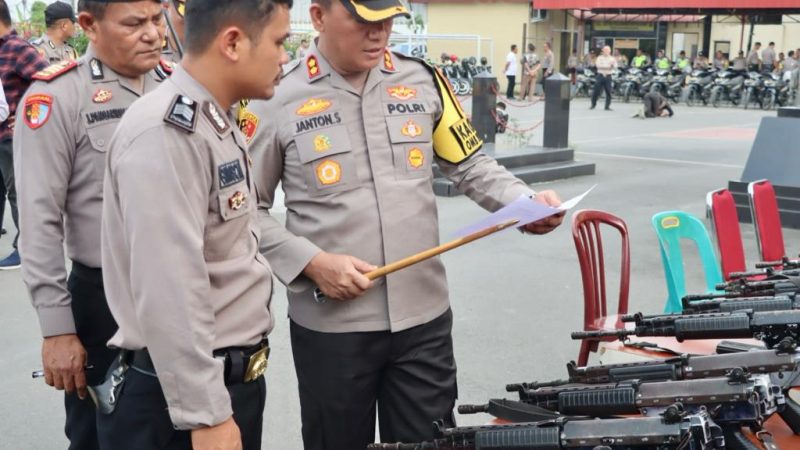 Polres Pelabuhan Belawan Periksa Kesiapan Sarana Prasarana Menjelang Puncak Pemilu 2024