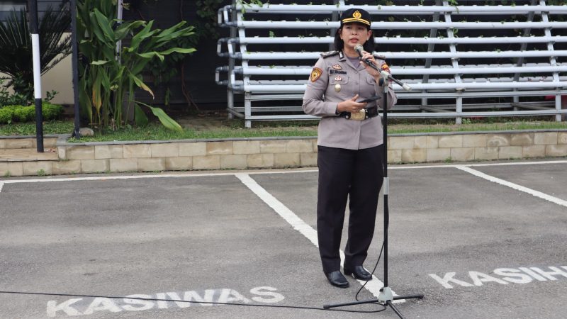 Kabag SDM Polrestabes Medan Pimpin Apel Kepada Polwan Jajaran