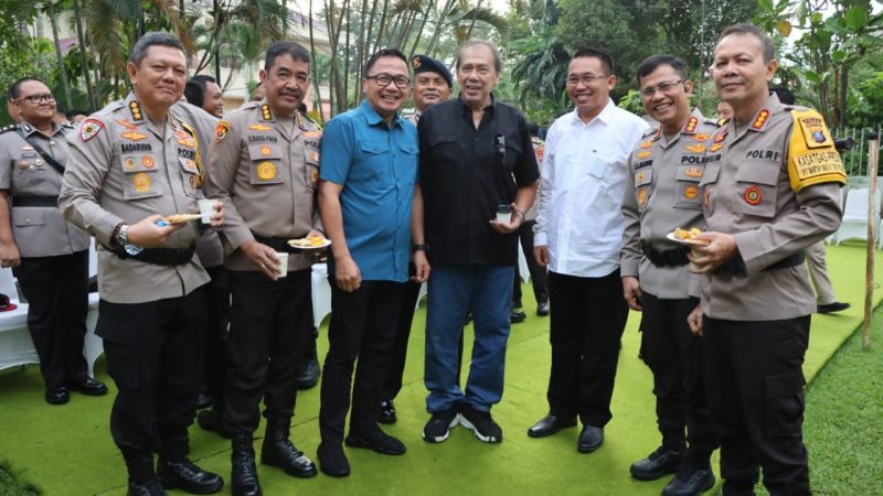 Kapolrestabes Medan Hadiri Coffee Morning Kapolda Sumut