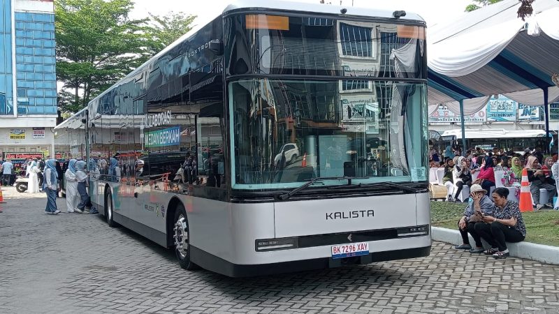 Pemko Medan Launching Bus Listrik Gratis