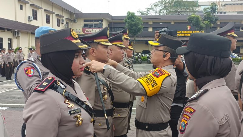 Kapolrestabes Medan Pimpin Upacara Sertijab Kasat Reskrim dan 6 Kapolsek Sejajaran