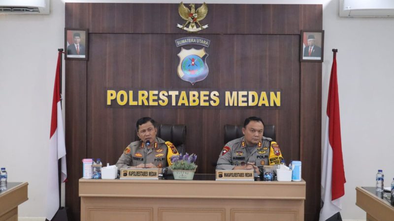 Kapolrestabes Medan Pimpin Rapat Penanganan 3C