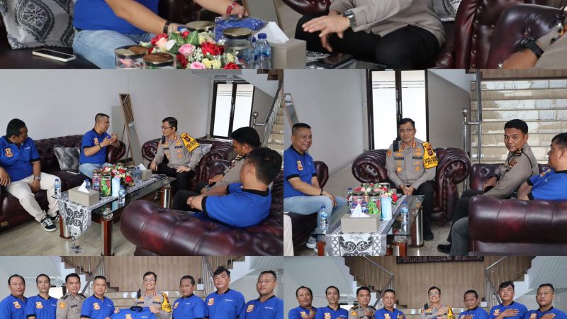 Kapolrestabes Medan Kombes Teddy Marbun Ajak Pewarta Berkolaborasi “Ketua Pewarta Berikan Baju Kaos”