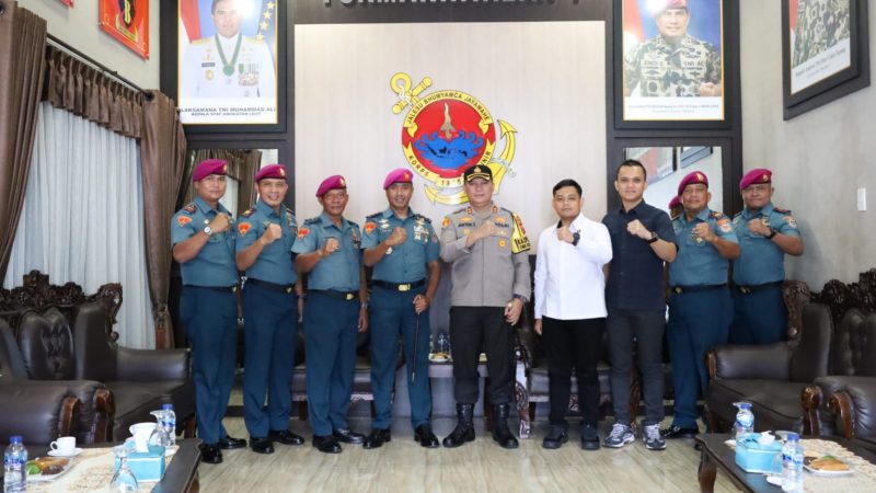 Ajak Kolaborasi Kapolres Pelabuhan Belawan Kunjungi Sarang Petarung Yonmarhanlan I