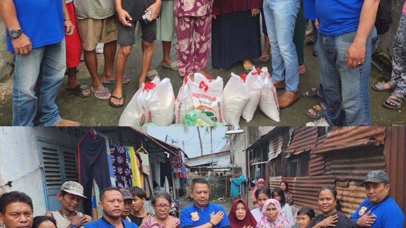 Tebar Manfaat kepada Warga di Jumat Barokah, Ketua Pewarta Berbagi Sembako ke Kaum Dhuafa
