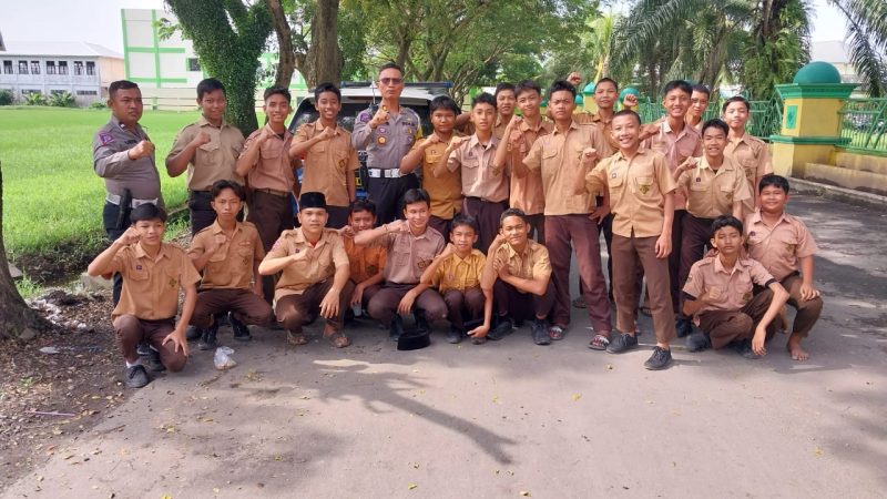 Satlantas Polres Pelabuhan Belawan Bawa Kampanye Keselamatan Lalulintas ke MAN 4 Medan