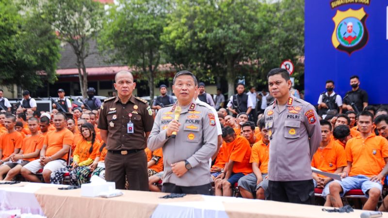 Perburuan Narkoba Semakin Gencar, Terbaru 2.252 Jaringan Ditangkap Polda Sumut