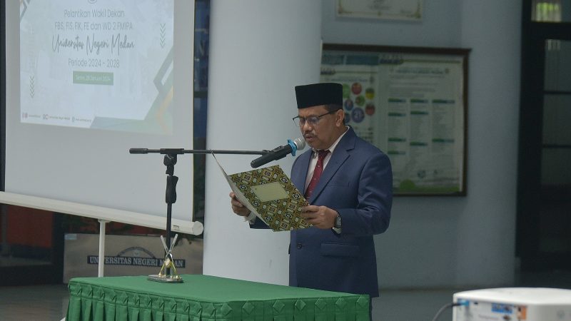 Rektor Unimed Lantik Wakil Dekan FBS, FIS, FIK, FE & WD 2 FMIPA