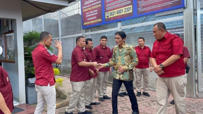 Beri Penguatan Bagi Petugas Kalapas Binjai Sambut Inspektur Wilayah V