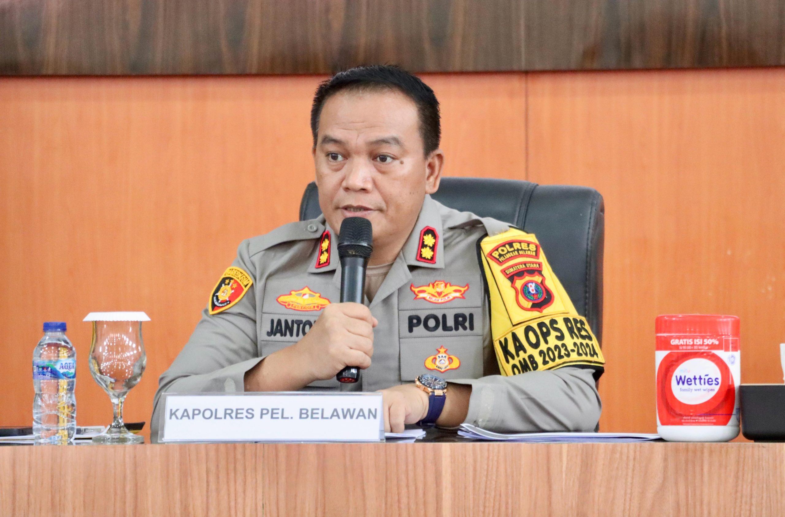 Polres Pelabuhan Belawan Gelar Rapat Koordinasi Persiapan Pengamanan Pergeseran Logistik Pemilu 2024