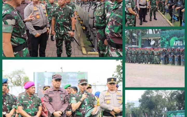 Prajurit Yonmarhanlan I Ikuti Apel Gelar Pasukan Dalam Rangka PAM Pemilu Ta. 2024