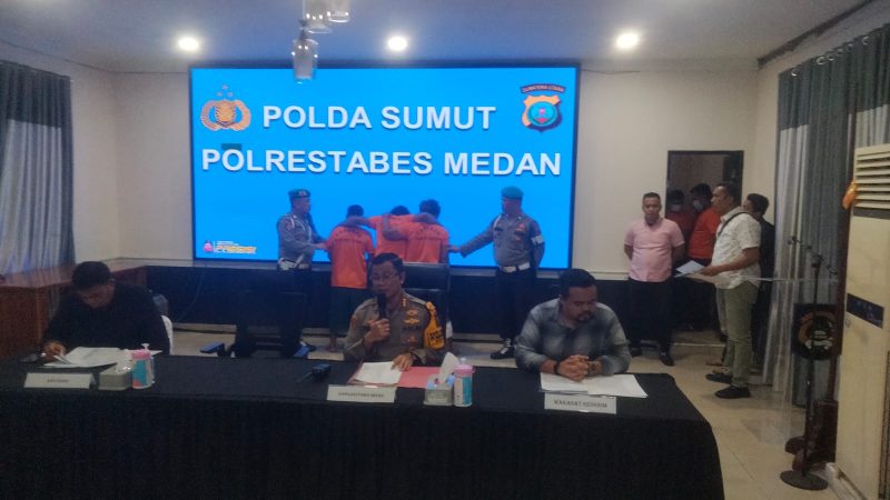 Lima Kawanan Perampok Ojol Dibekuk Polsek Percut, 3 Ditembak