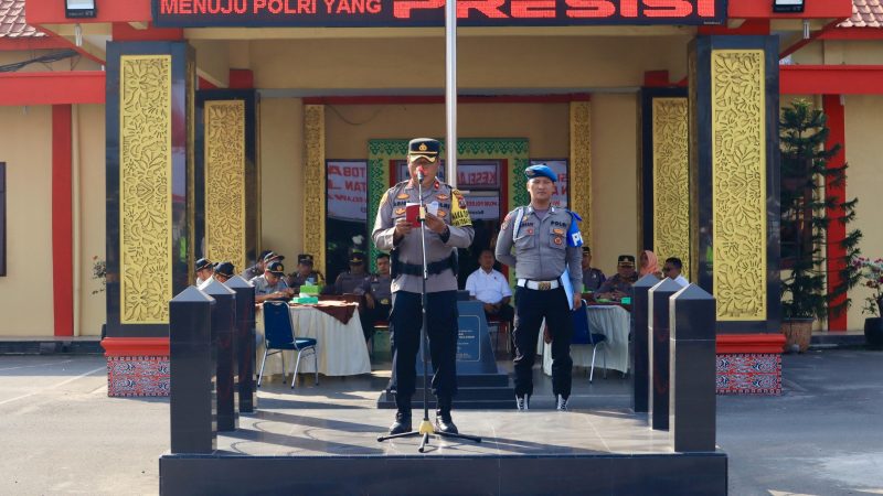 Polres Pelabuhan Belawan Laksanakan Apel Gelar Pasukan Operasi Keselamatan Toba 2024