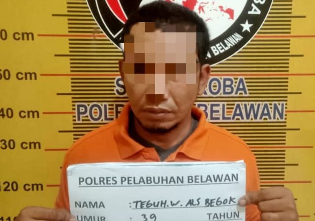 Sat Narkoba Polres Pelabuhan Belawan Sukses Tangkap Pengedar Shabu di Tanjung Mulia