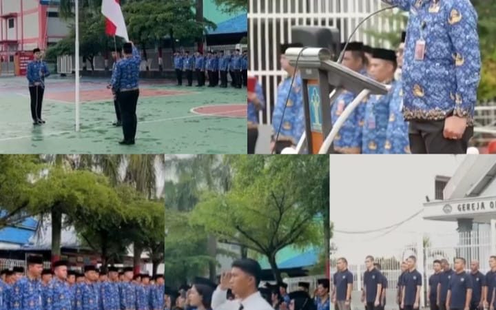 Rutan Kelas I Tanjung Gusta Medan Gelar Upacara HKN 2024