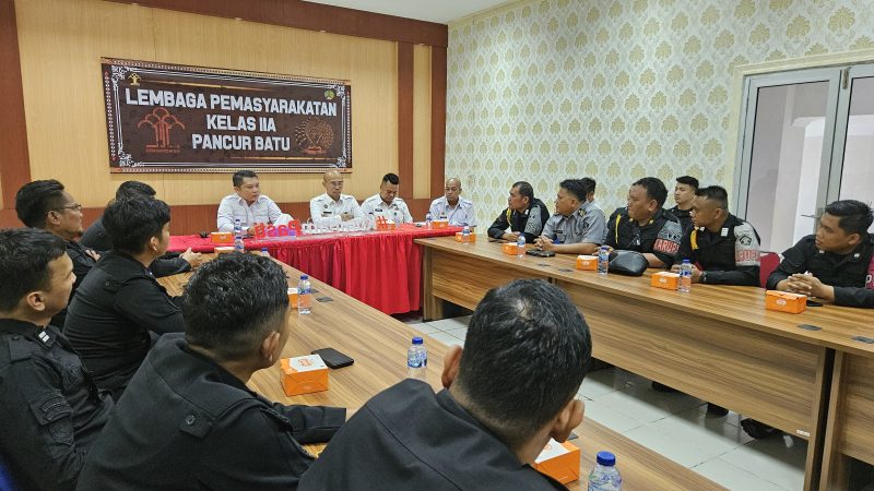 Bentuk Jajaran Pengamanan Solid dan Berintegritas, Lapas Pancur Batu Gelar Rapat Pengamanan