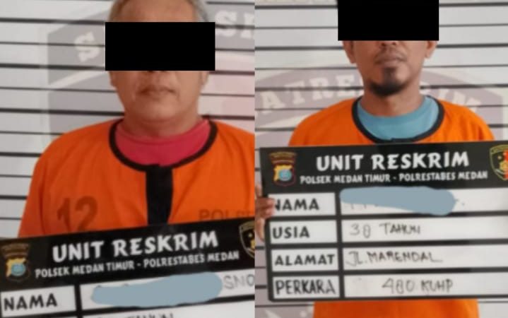 Nekat Curi Sepeda Motor Honda Scoopy, Dua Pria Ini Gol di Polsek Medan Timur