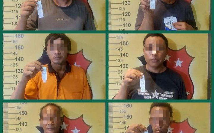 Patroli Malam, Polsek Medan Labuhan Amankan 7 Pria Dewasa, 6 Positif Narkoba