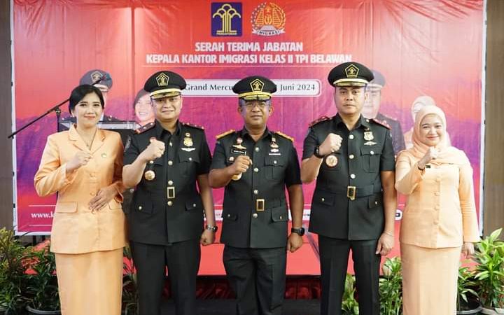 Kakanwil Kemenkumham Sumut Ingatkan Hal Ini Saat Pimpin Sertijab Kepala Kantor Imigrasi Belawan