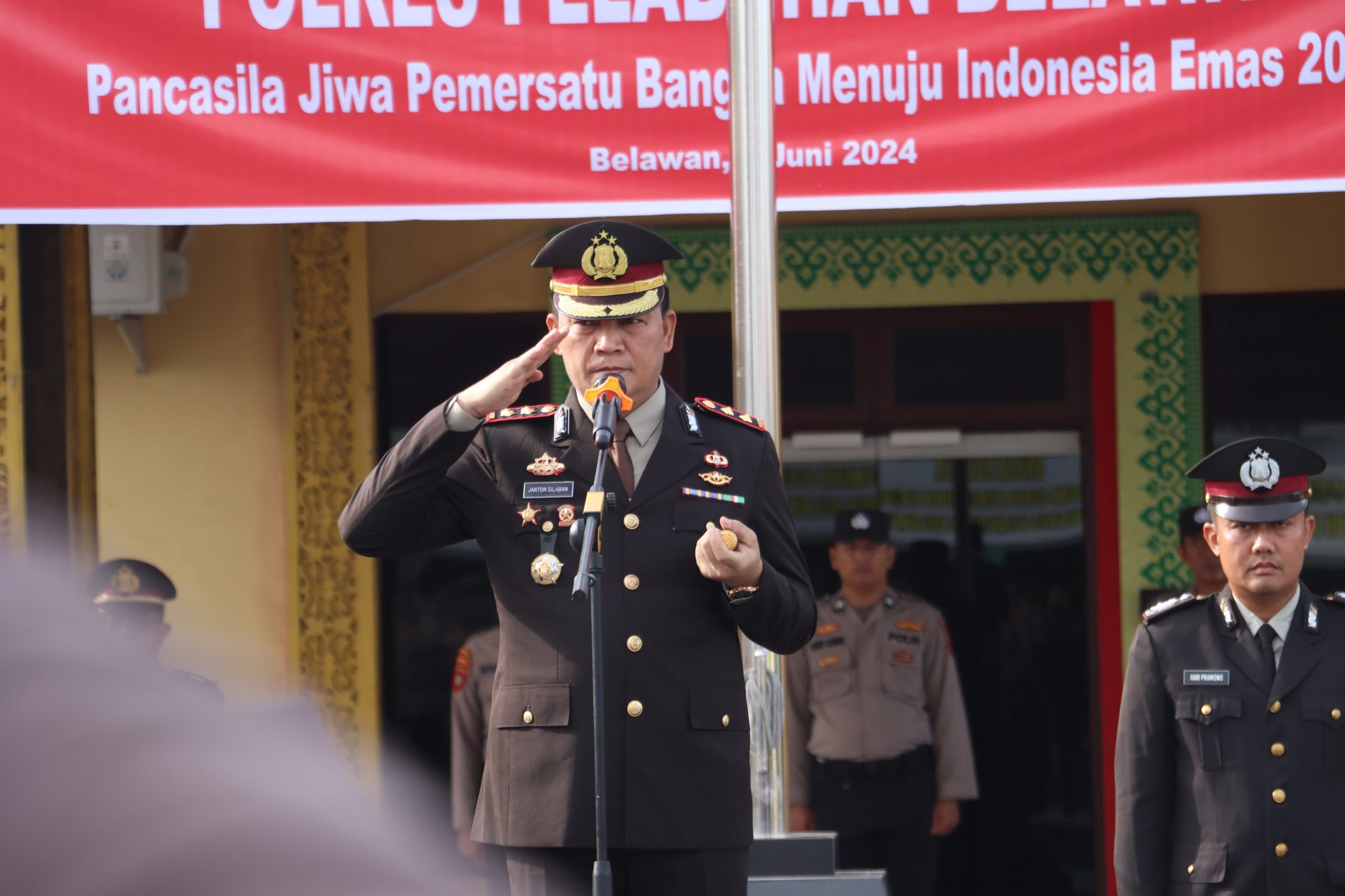 Polres Pelabuhan Belawan Gelar Upacara Peringatan Hari Lahir Pancasila
