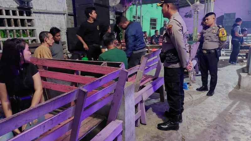 Polsek Medan Labuhan Gelar Razia Narkoba di Cafe Pasar 9 Desa Manunggal