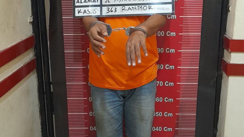 Polsek Medan Baru Ungkap Kasus Curanmor, Kedua Kaki Pelaku Ditembak